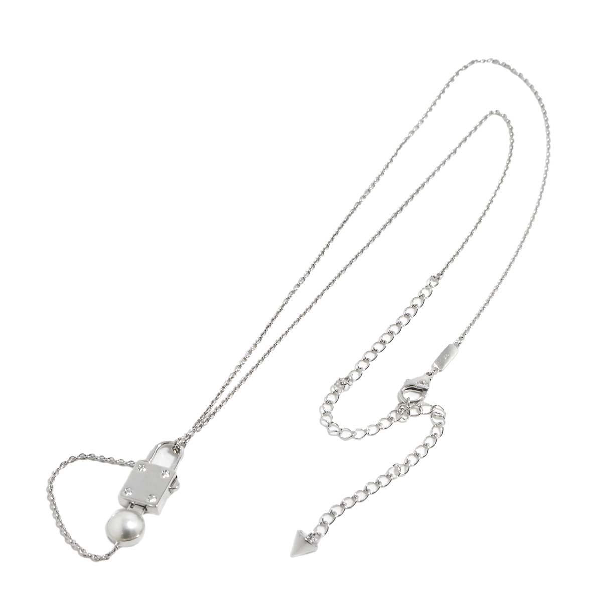 Akoya Pearl 6.5mm Diamond 0.05ct Necklace 18K WG 750 90305474