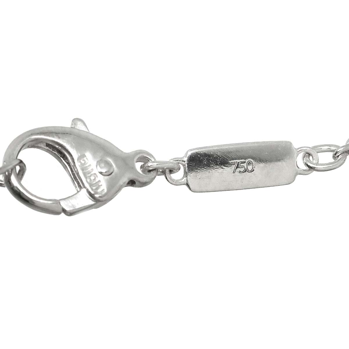 Akoya Pearl 6.5mm Diamond 0.05ct Necklace 18K WG 750 90305474