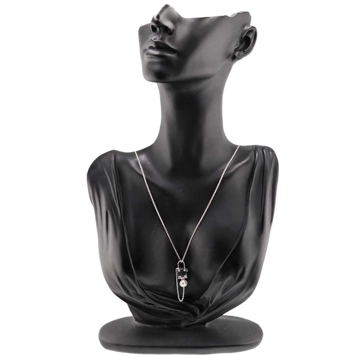 Akoya Pearl 6.5mm Diamond 0.05ct Necklace 18K WG 750 90305474