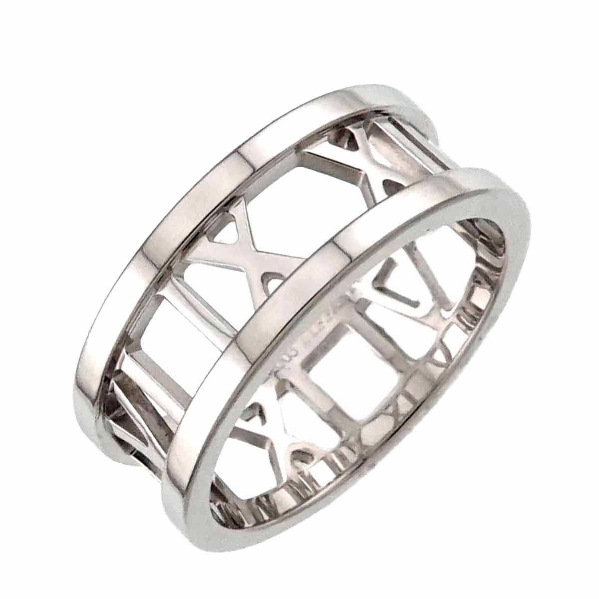 Atlas Diamond Ring 18K White Gold 750 size5.25(US)