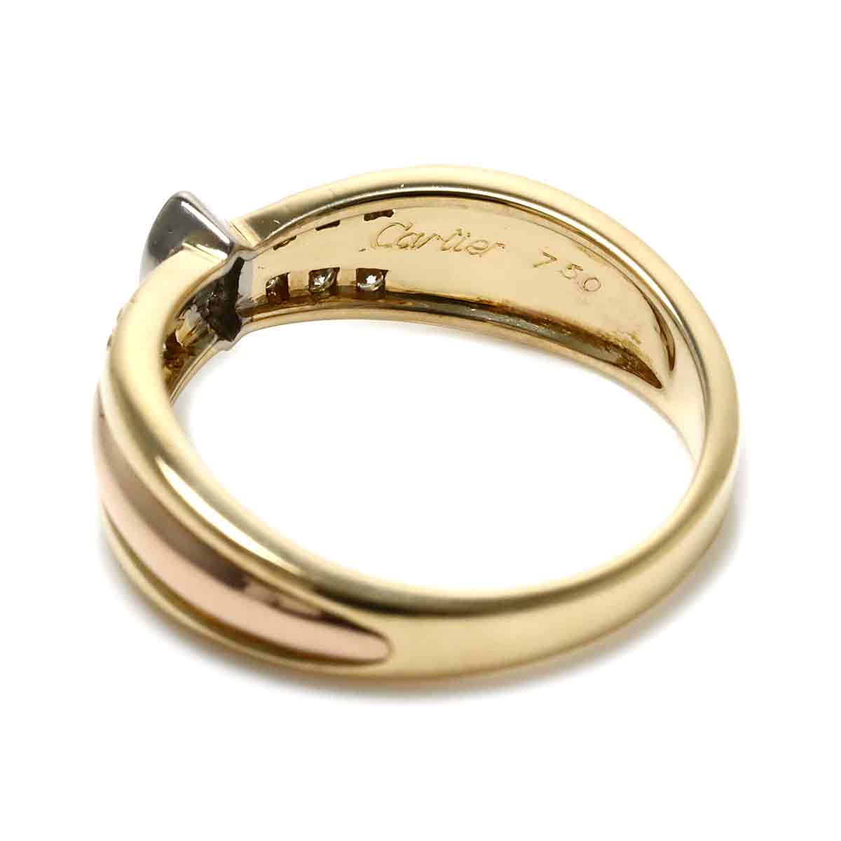 Diamond Ring 18K YG WG PG 750 Size51 5.5-5.75(US)