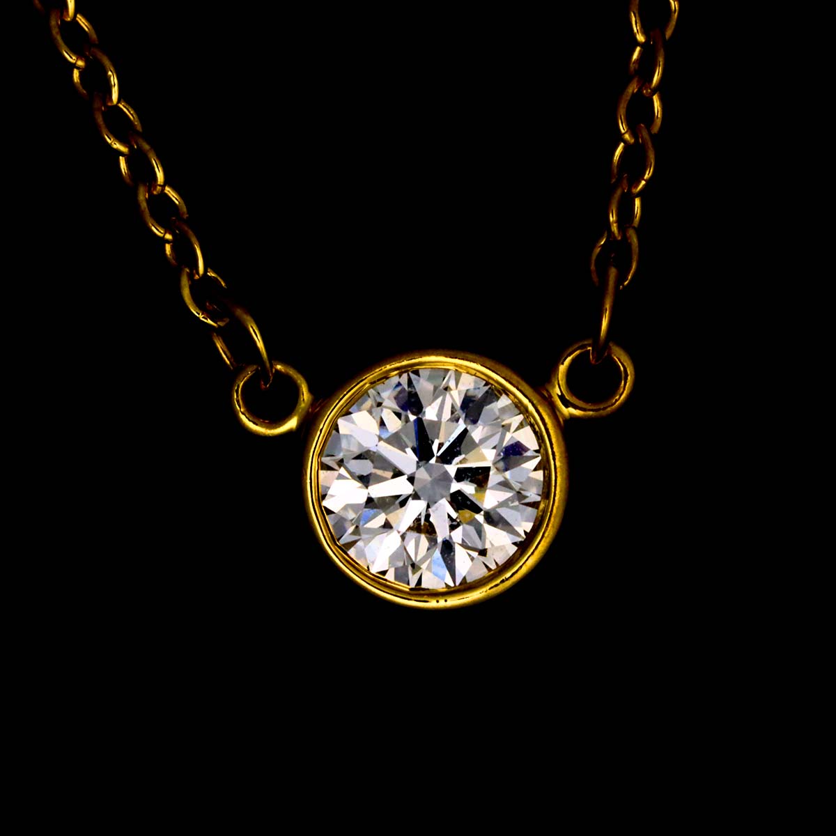 By The Yard Diamond 1P Necklace 18K Yellow Gold 750