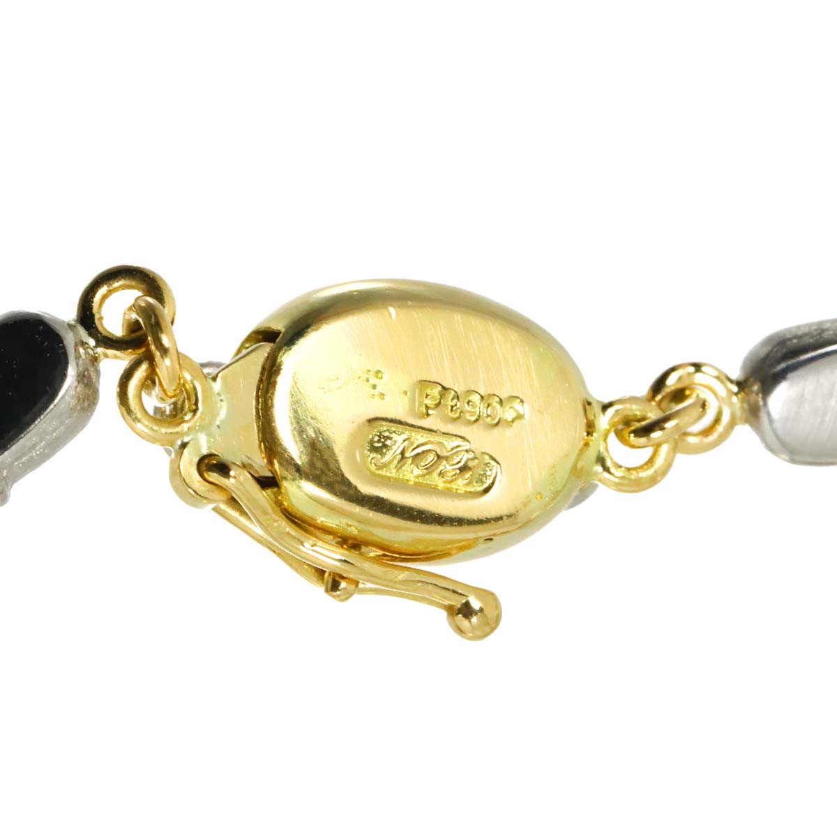 As Time Diamond Necklace Pt 18K YG 750