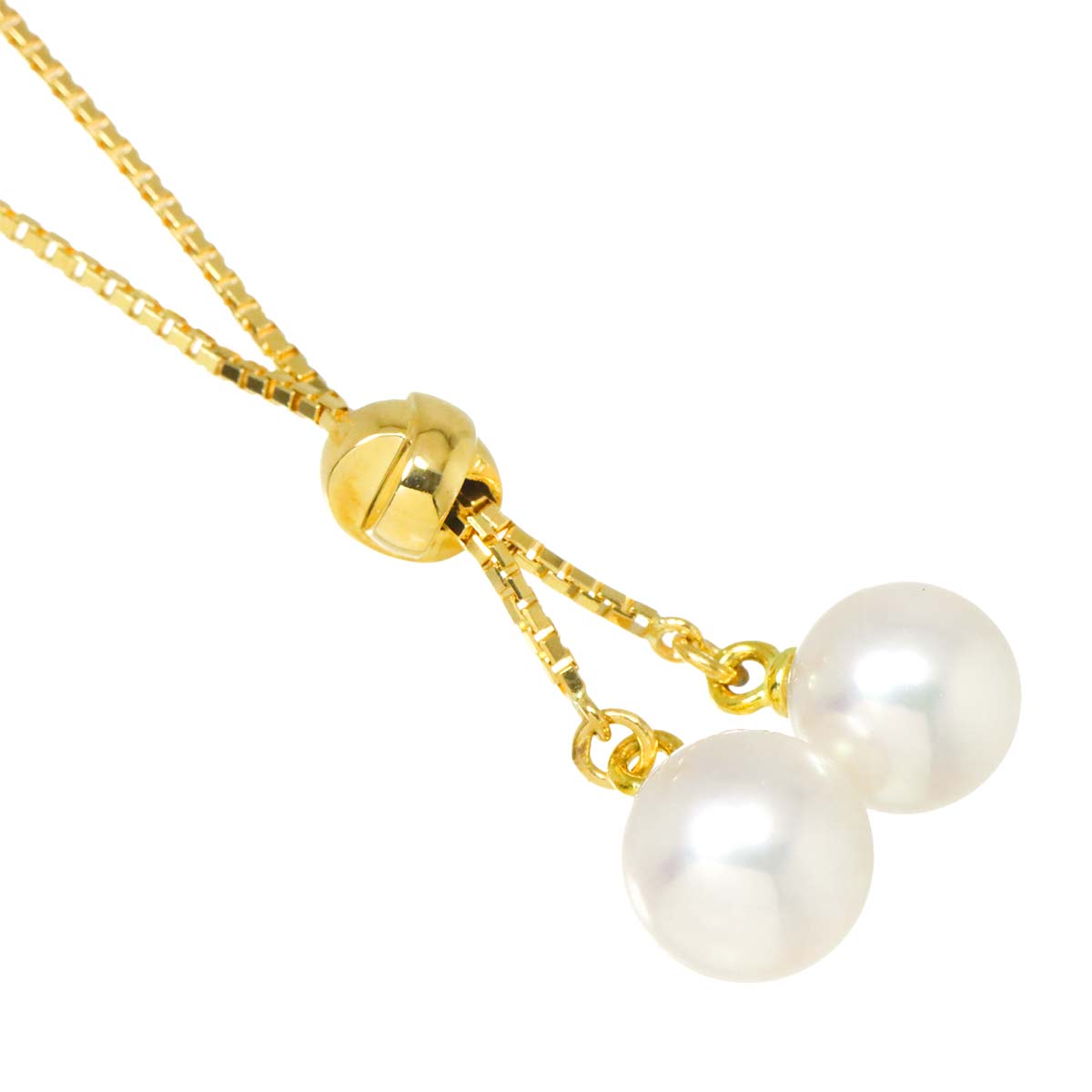 Akoya Pearl 6.9-6.4mm Necklace 18K YG 750