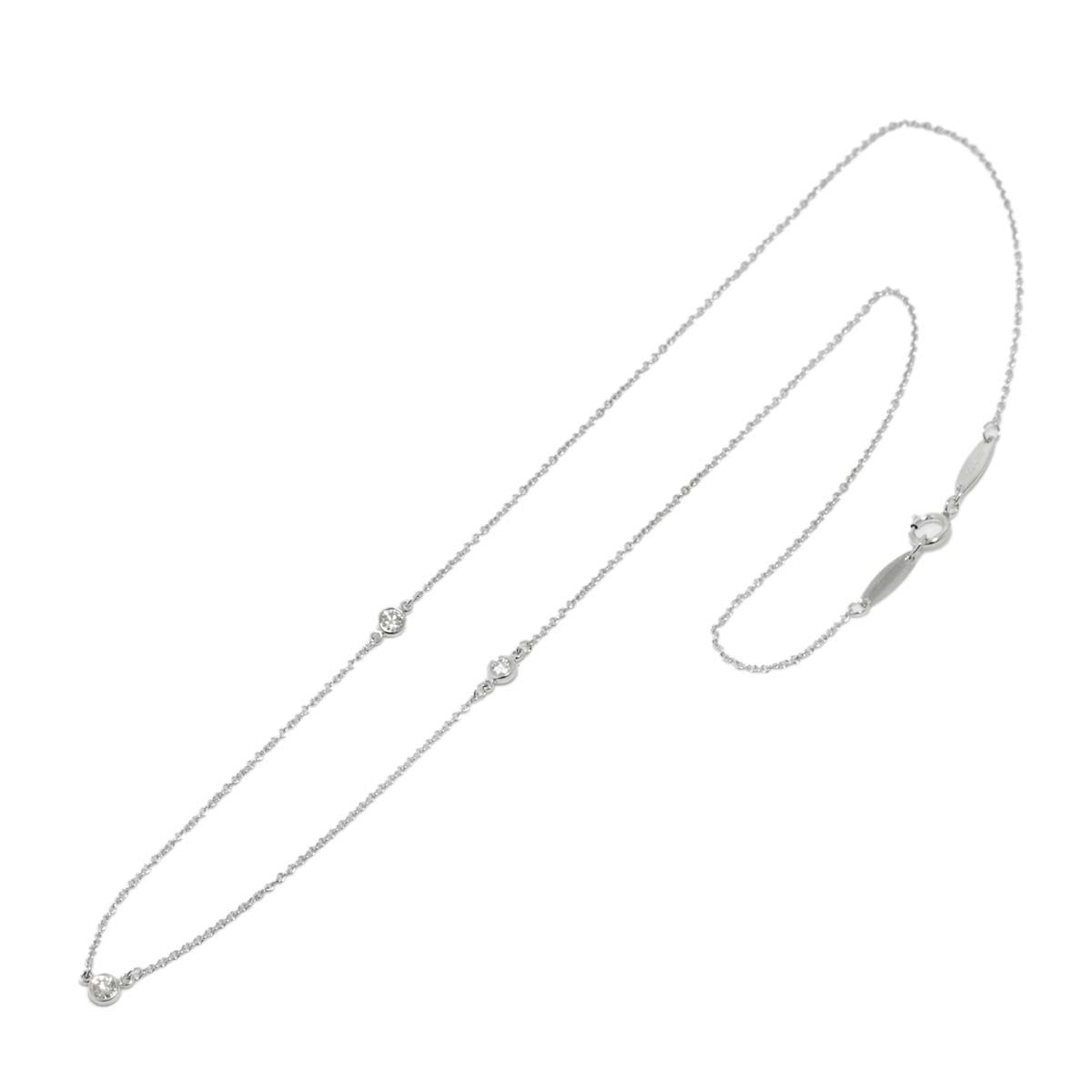 By The Yard Diamond 3P Necklace Platinum