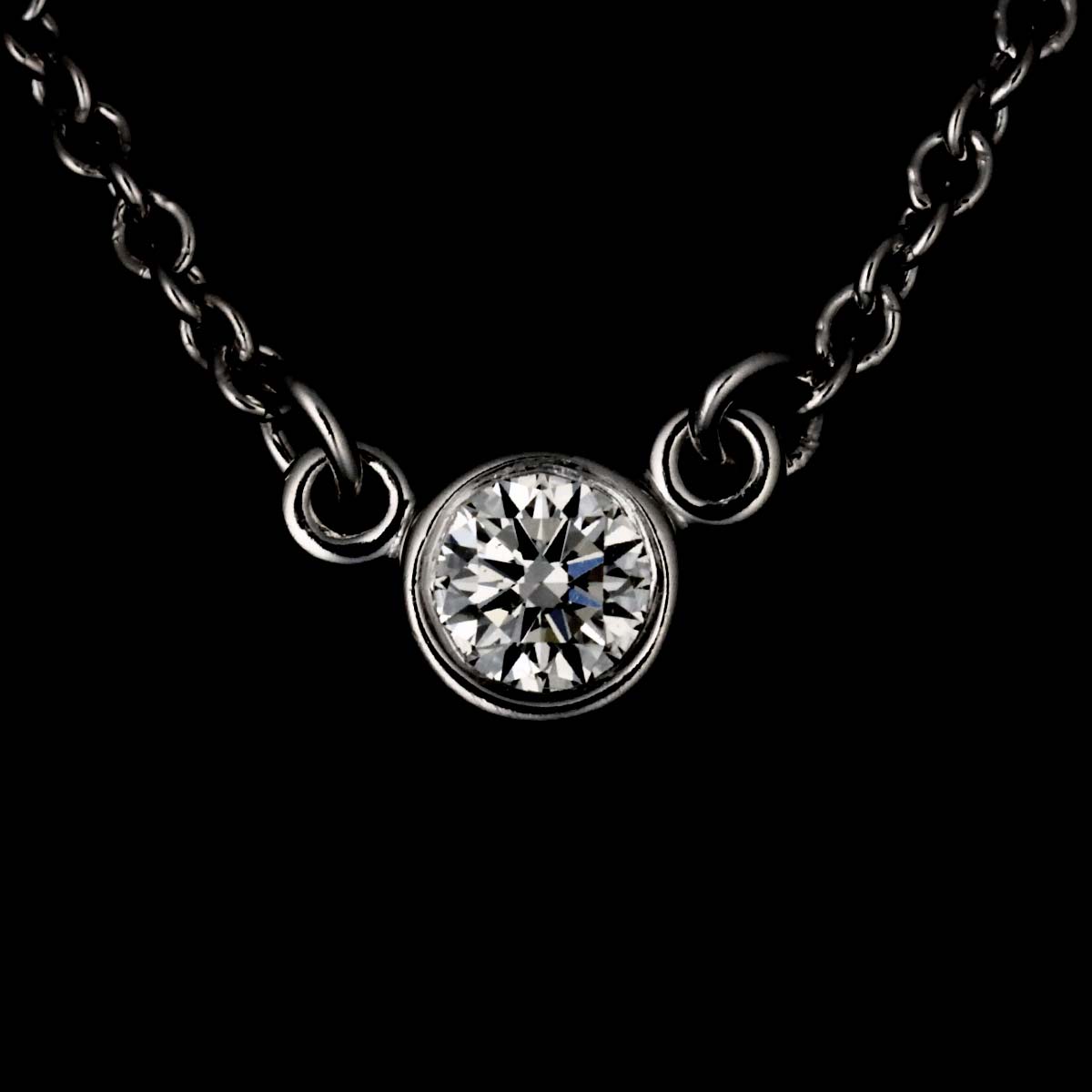 By The Yard Diamond 3P Necklace Platinum