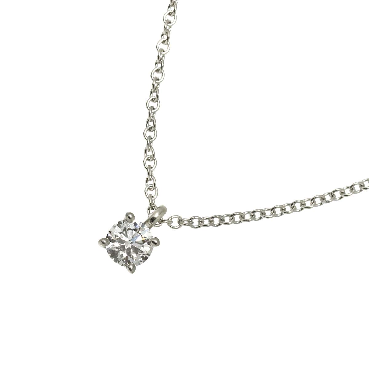 Diamond 0.21ct F/VVS2/3EX Necklace Platinum