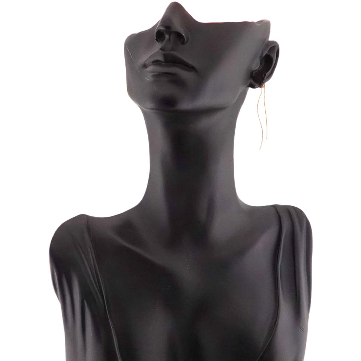 Hook chain Earrings Pierced 18K Yellow Gold 750