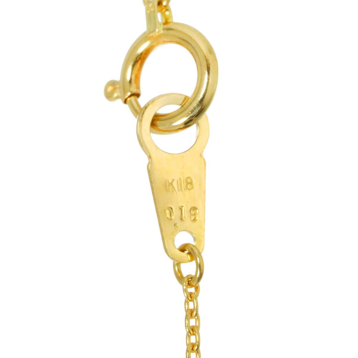 Diamond 0.18ct Necklace 18K Yellow Gold 750