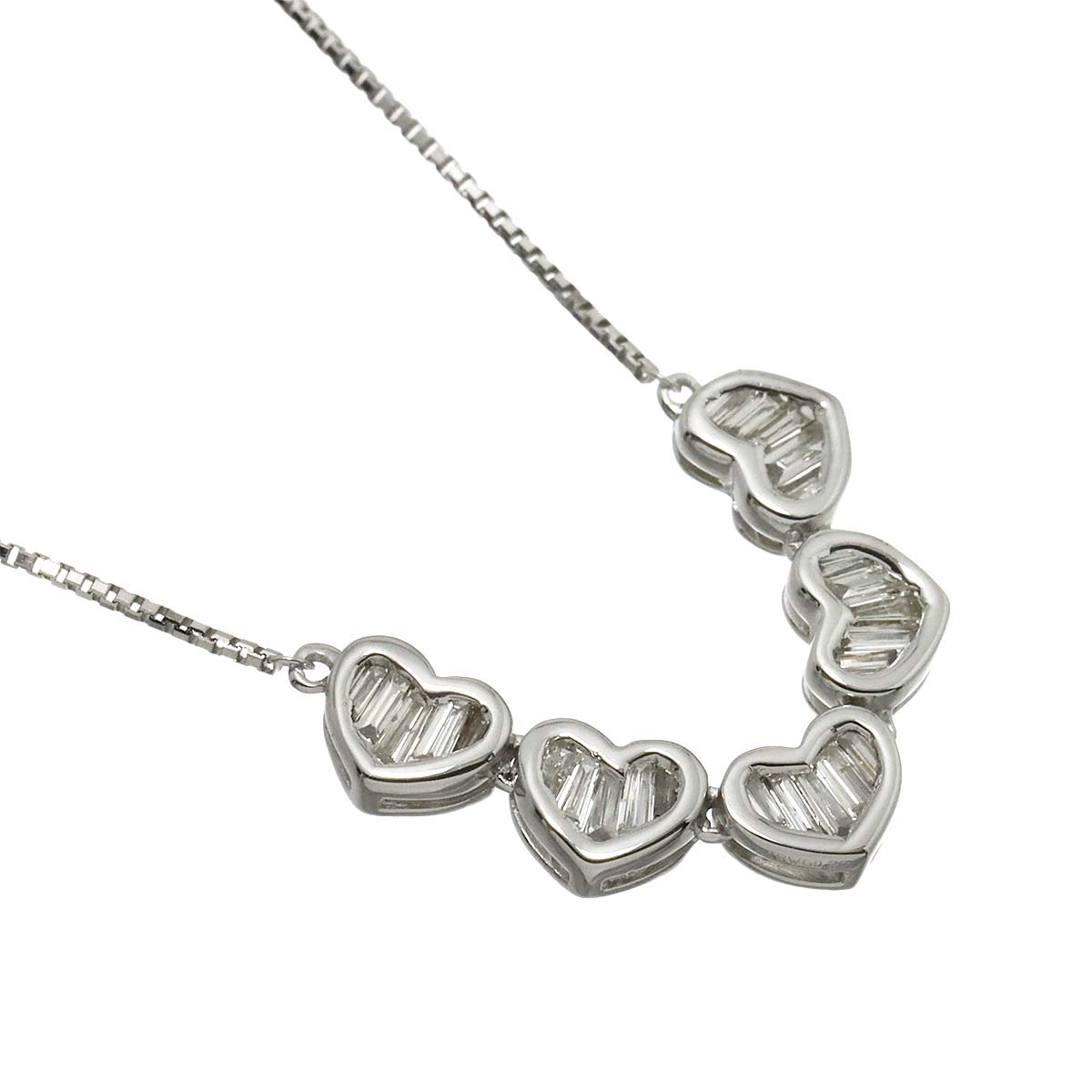 Diamond 0.27ct Necklace 18K WG White Gold 750