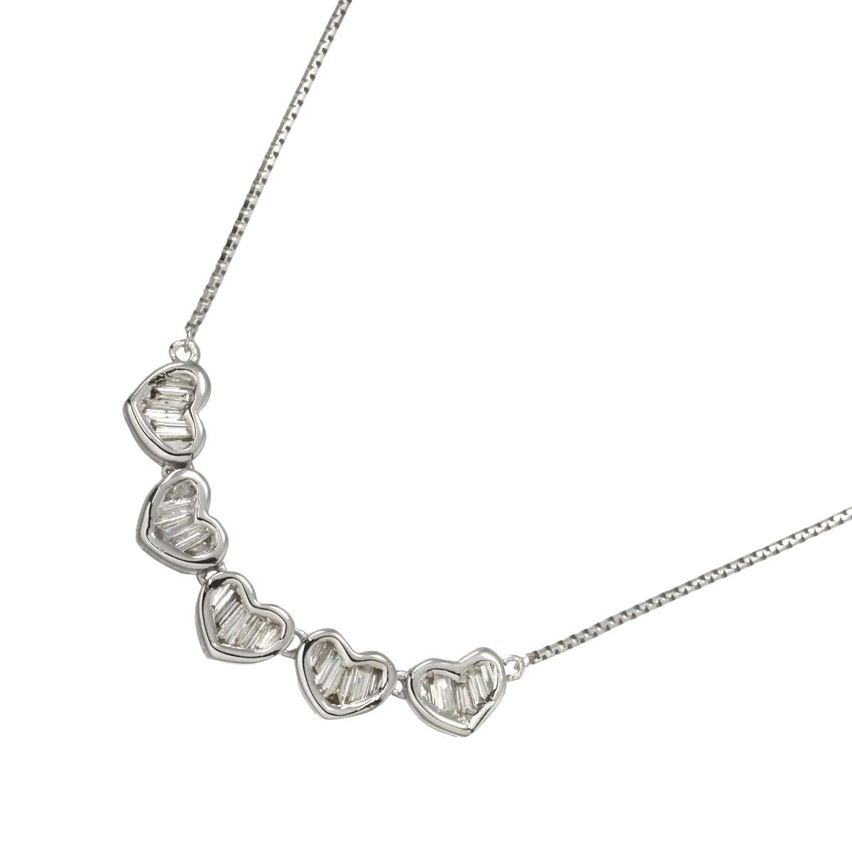 Diamond 0.27ct Necklace 18K WG White Gold 750
