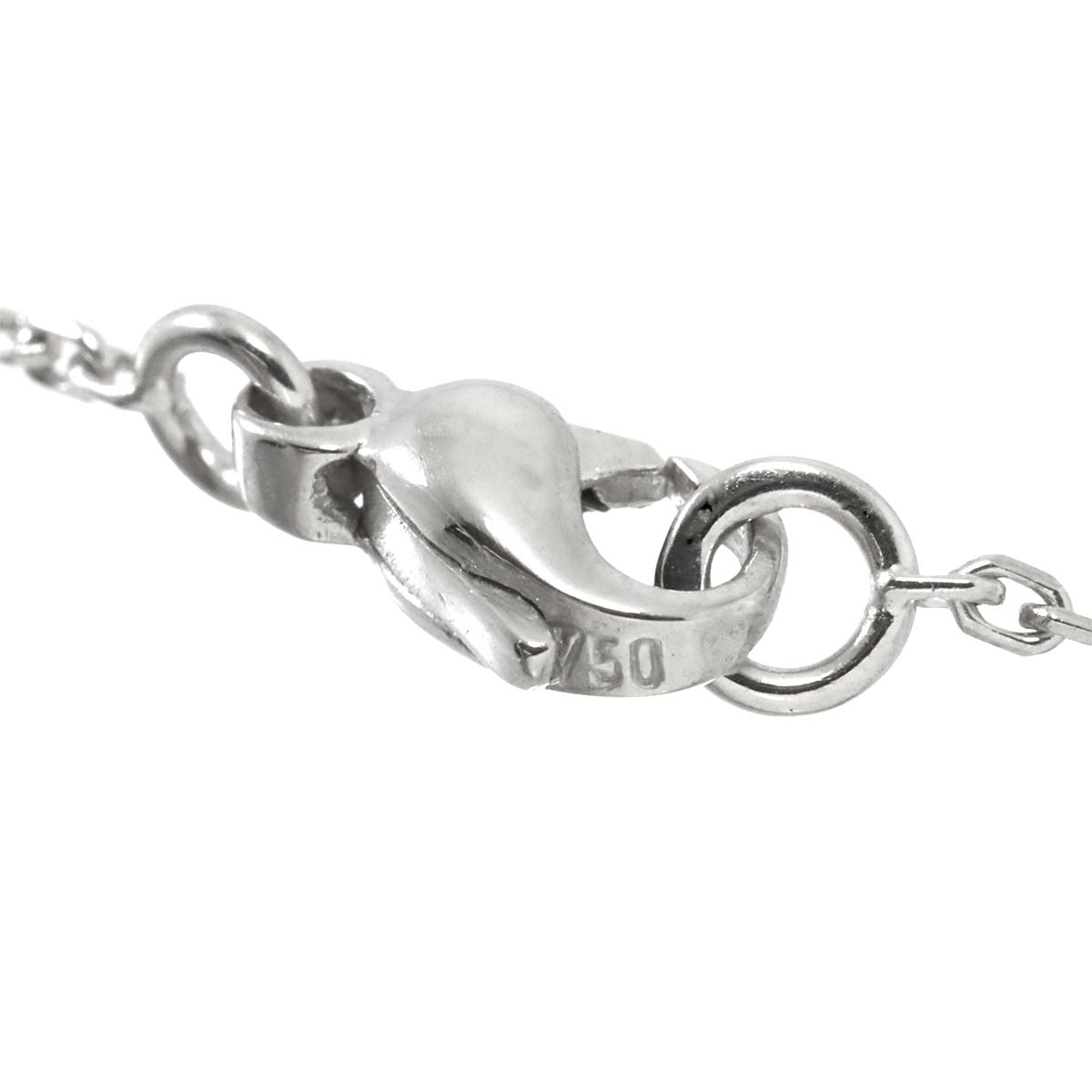 Fleurette Diamond SM Necklace 18K WG 750