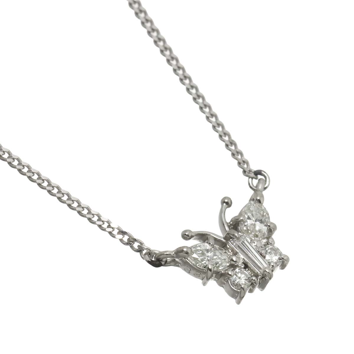 Diamond 0.33ct Necklace Pt Platinum