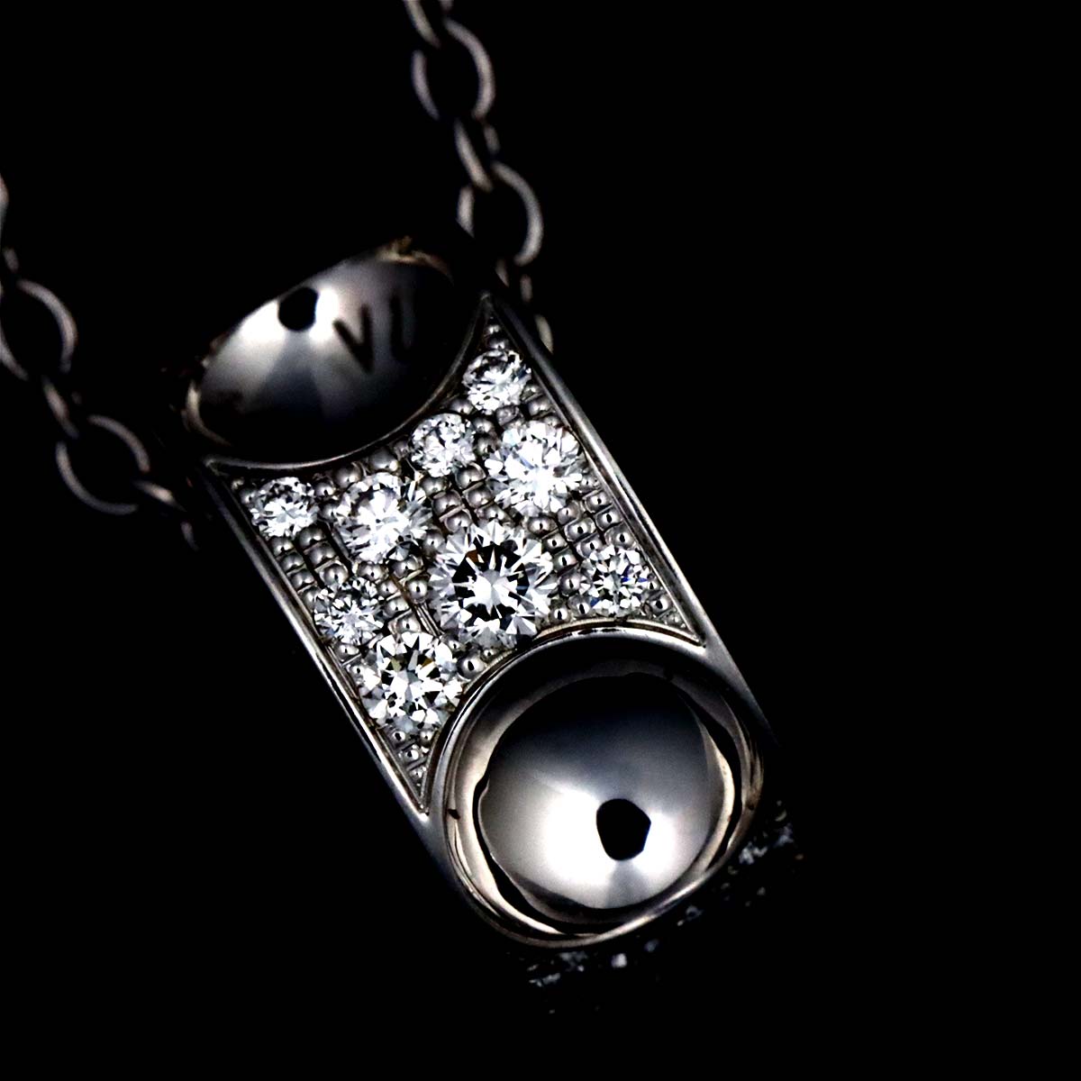 Pendentif Diamond Necklace 18K WG 750