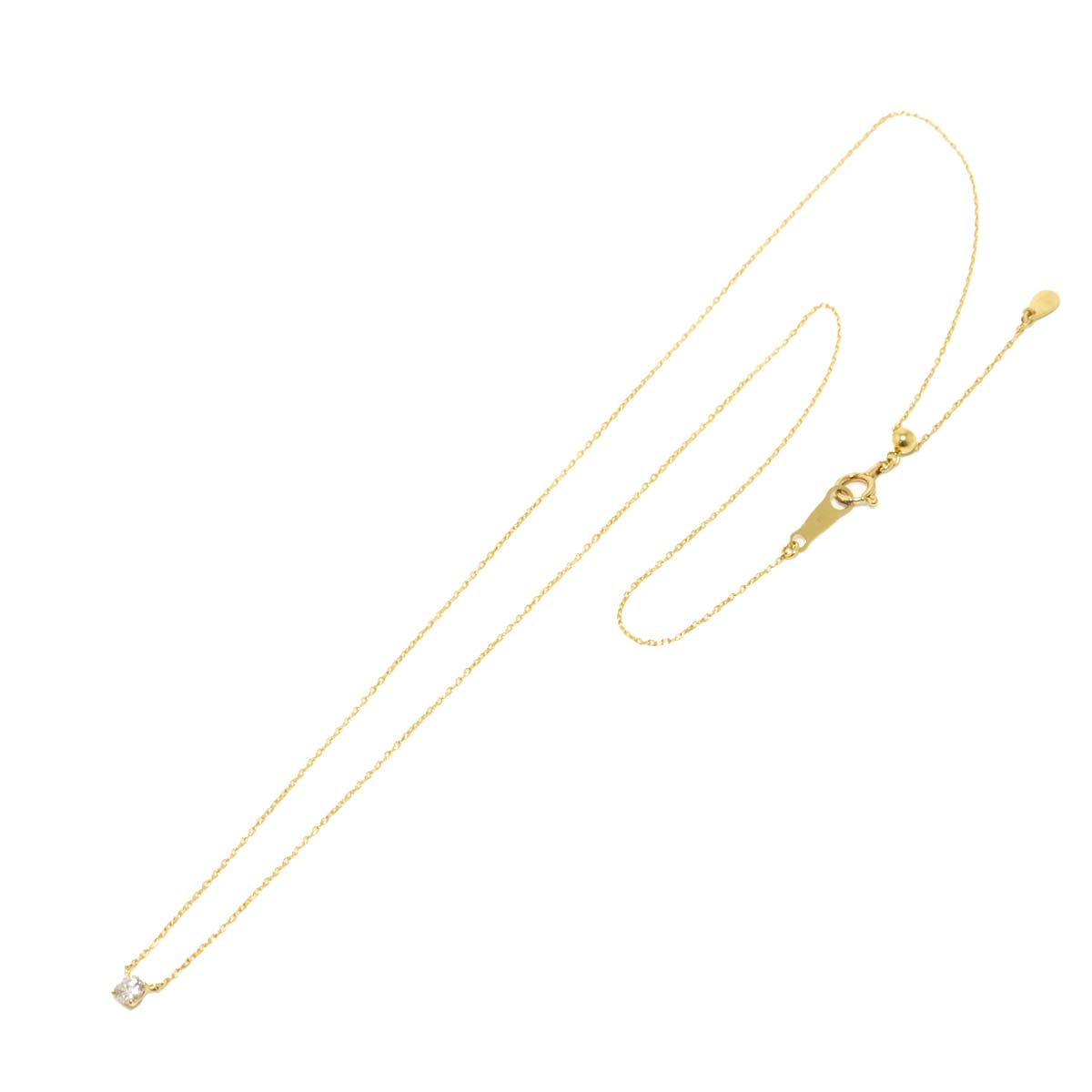 Diamond 0.13ct Necklace 18K Yellow Gold 750