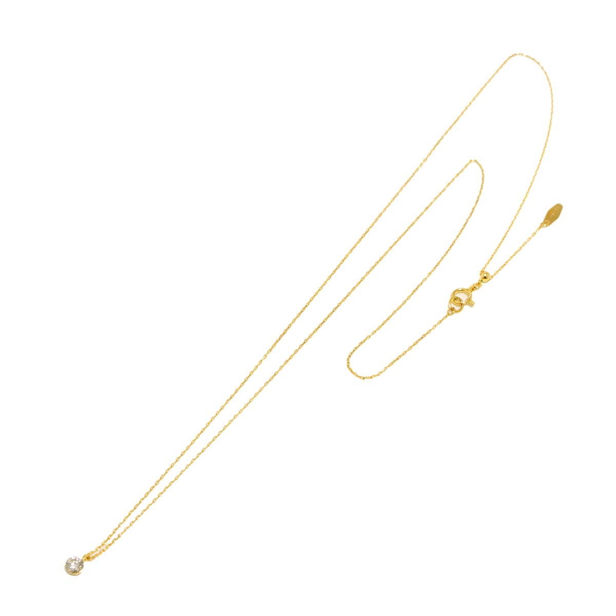 Diamond 0.20ct Necklace 18K YG Yellow Gold 750