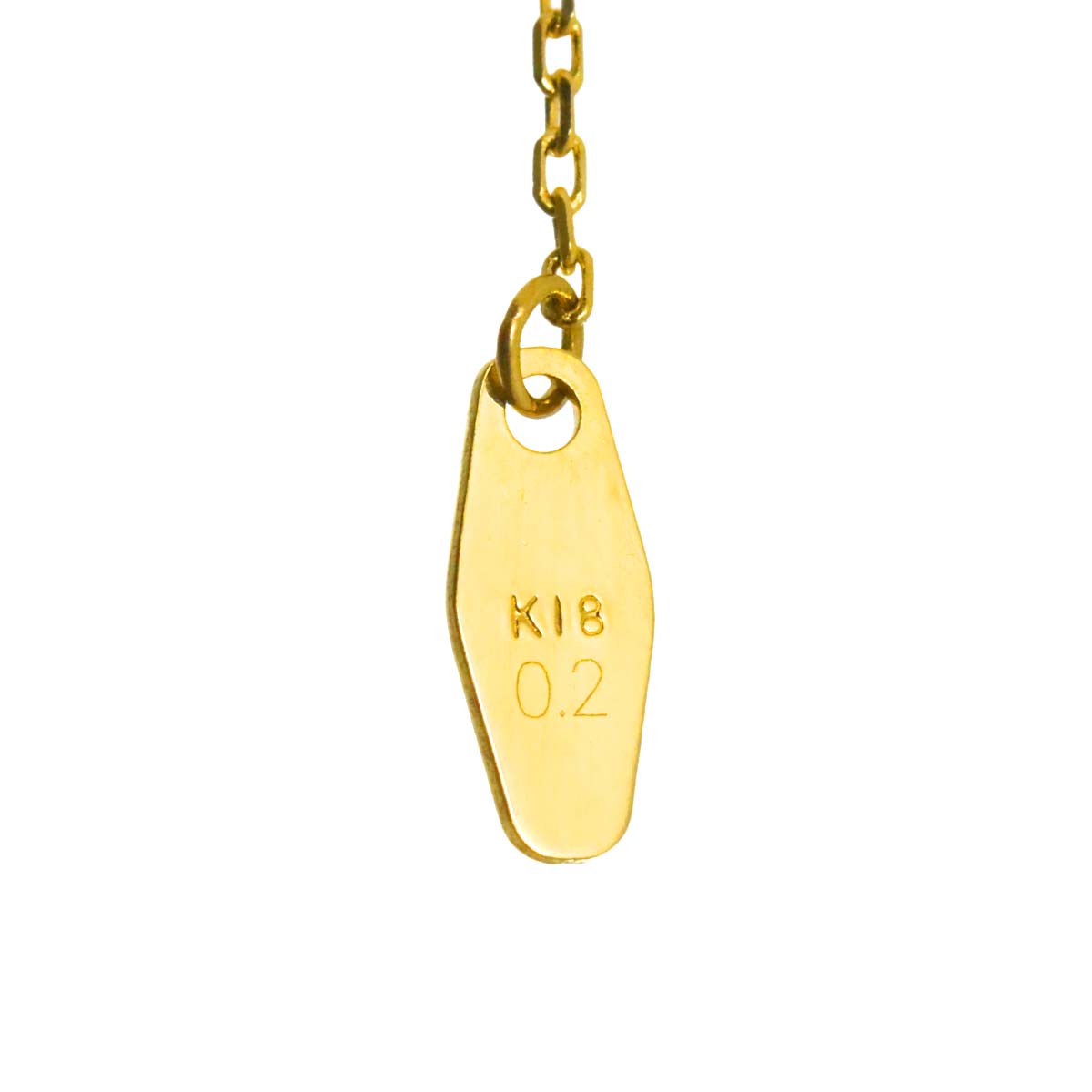 Diamond 0.20ct Necklace 18K YG Yellow Gold 750