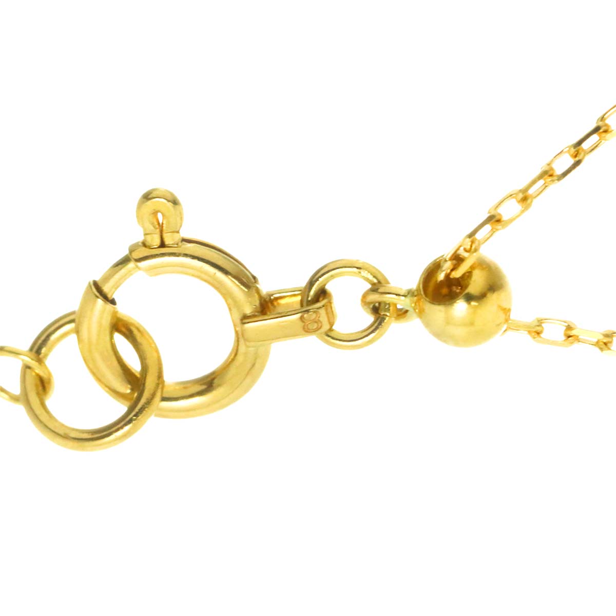 Diamond 0.20ct Necklace 18K YG Yellow Gold 750