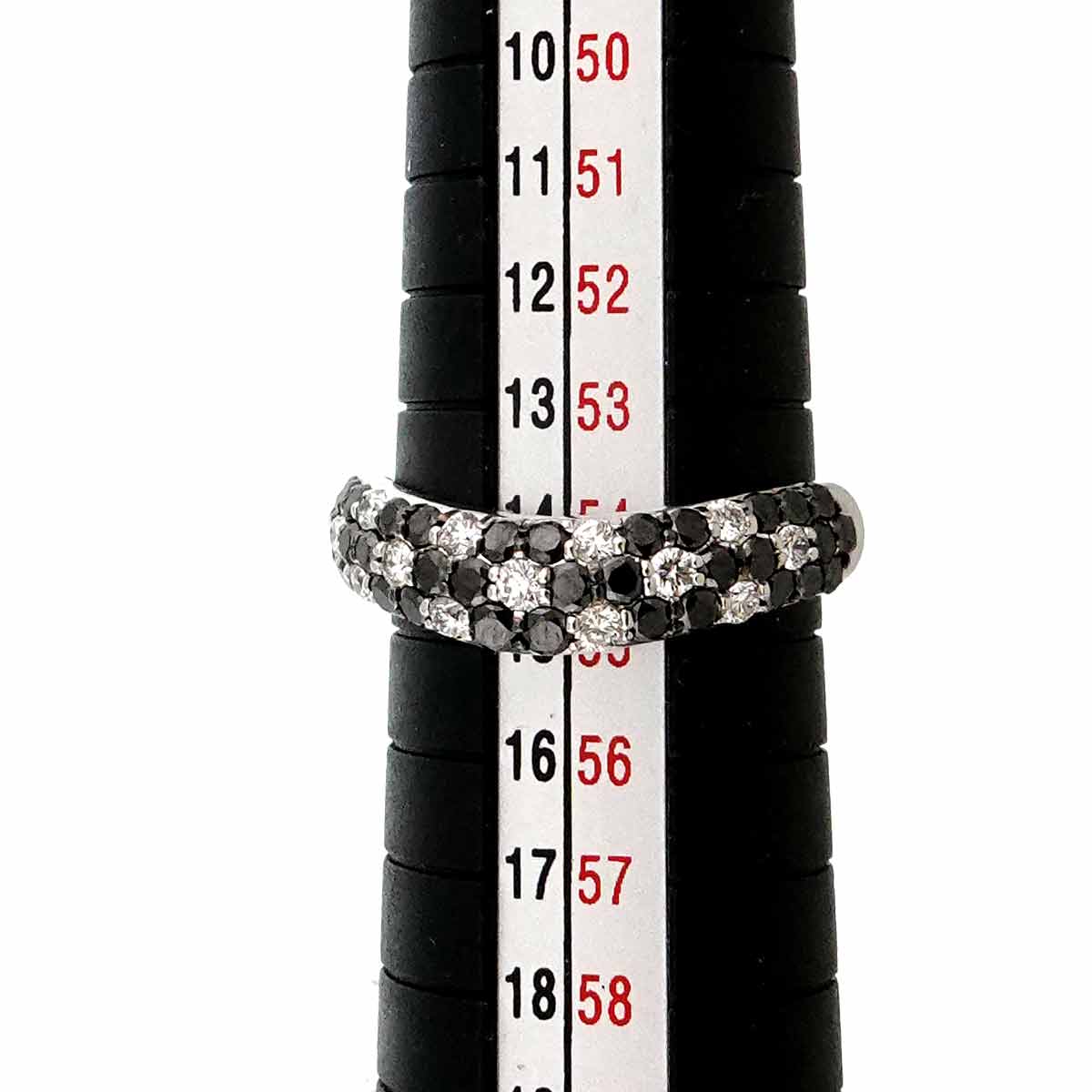 Diamond 1.00ct Ring 18K K18 WG White Gold size6.75(US)