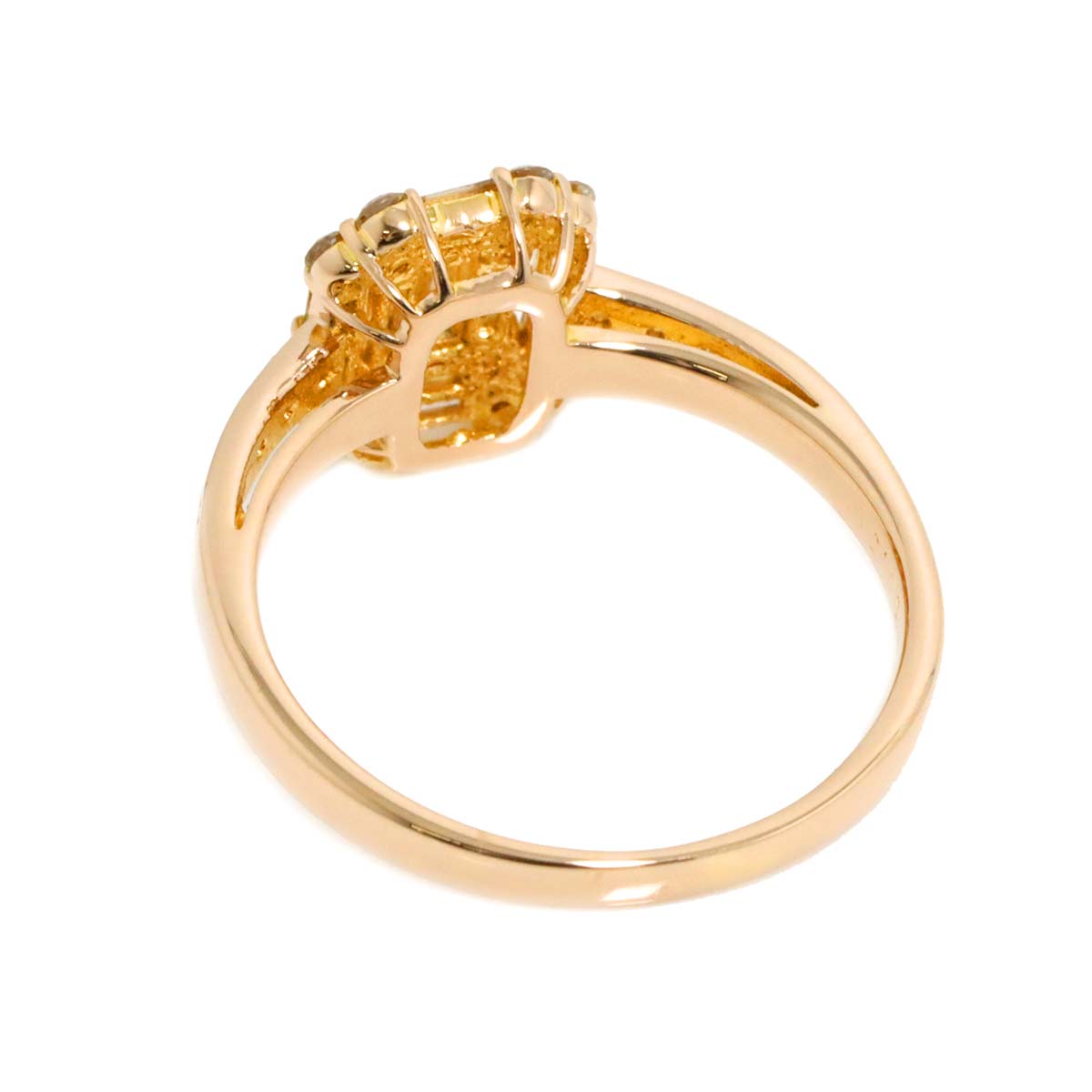 Diamond 0.50ct Ring 18K PG Pink Gold 750 Size5-5.25(US)