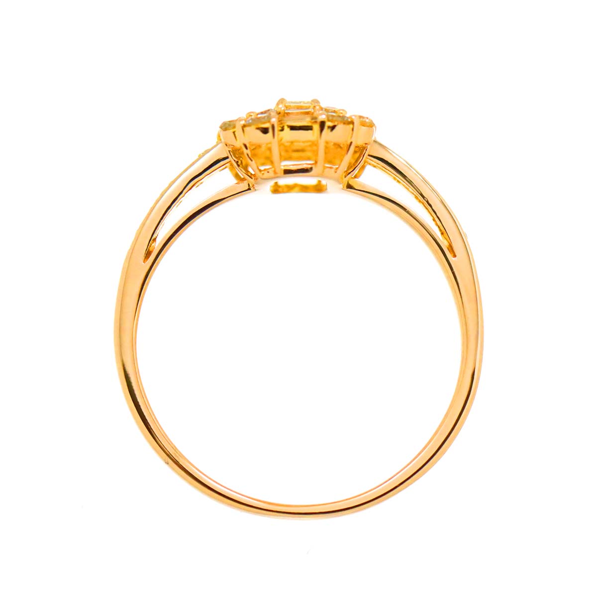 Diamond 0.50ct Ring 18K PG Pink Gold 750 Size5-5.25(US)