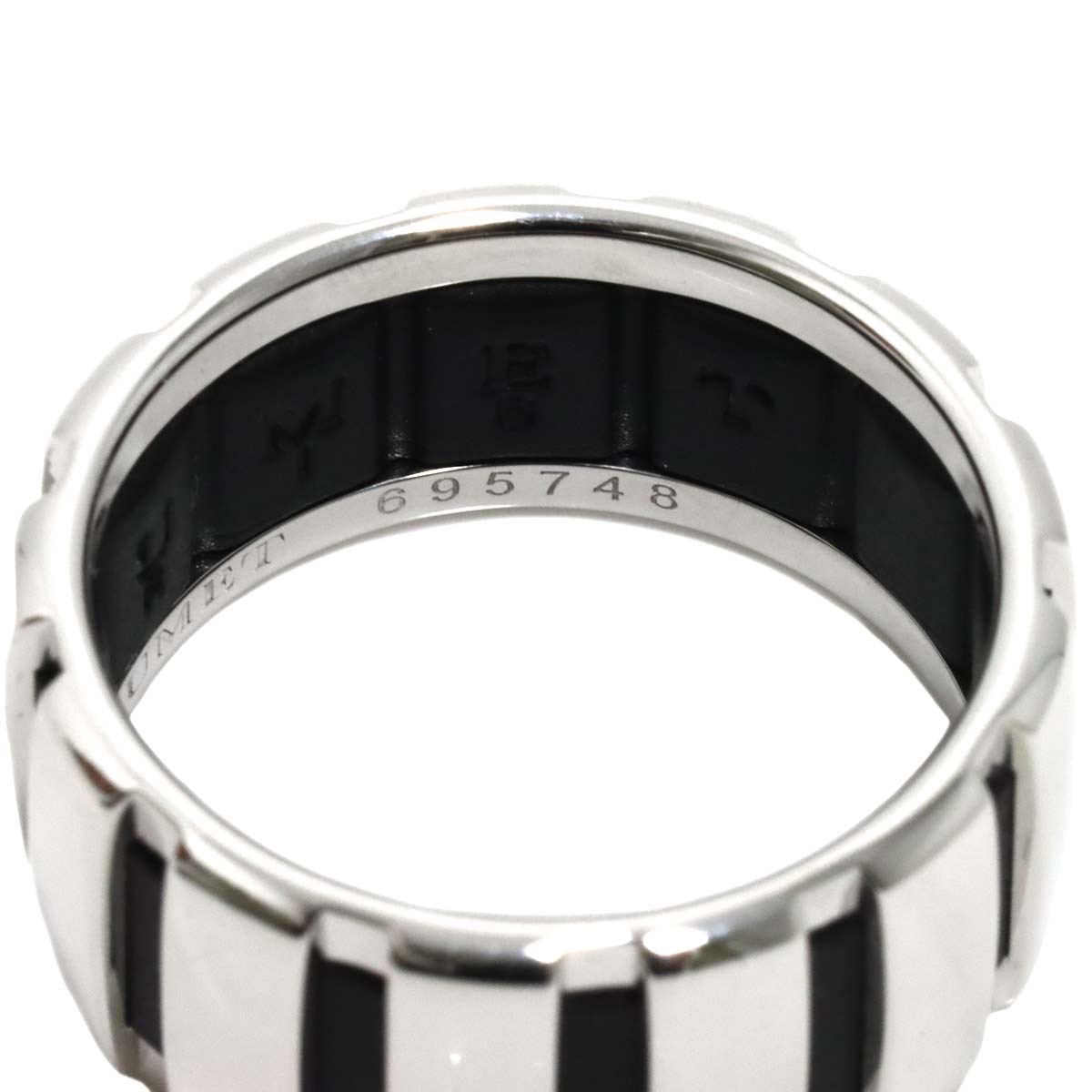Class one Ring 18K K18 WG 750 Rubber Size59 8.25(US)