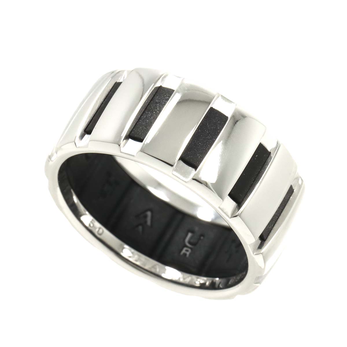 Class one Ring 18K K18 WG 750 Rubber Size59 8.25(US)