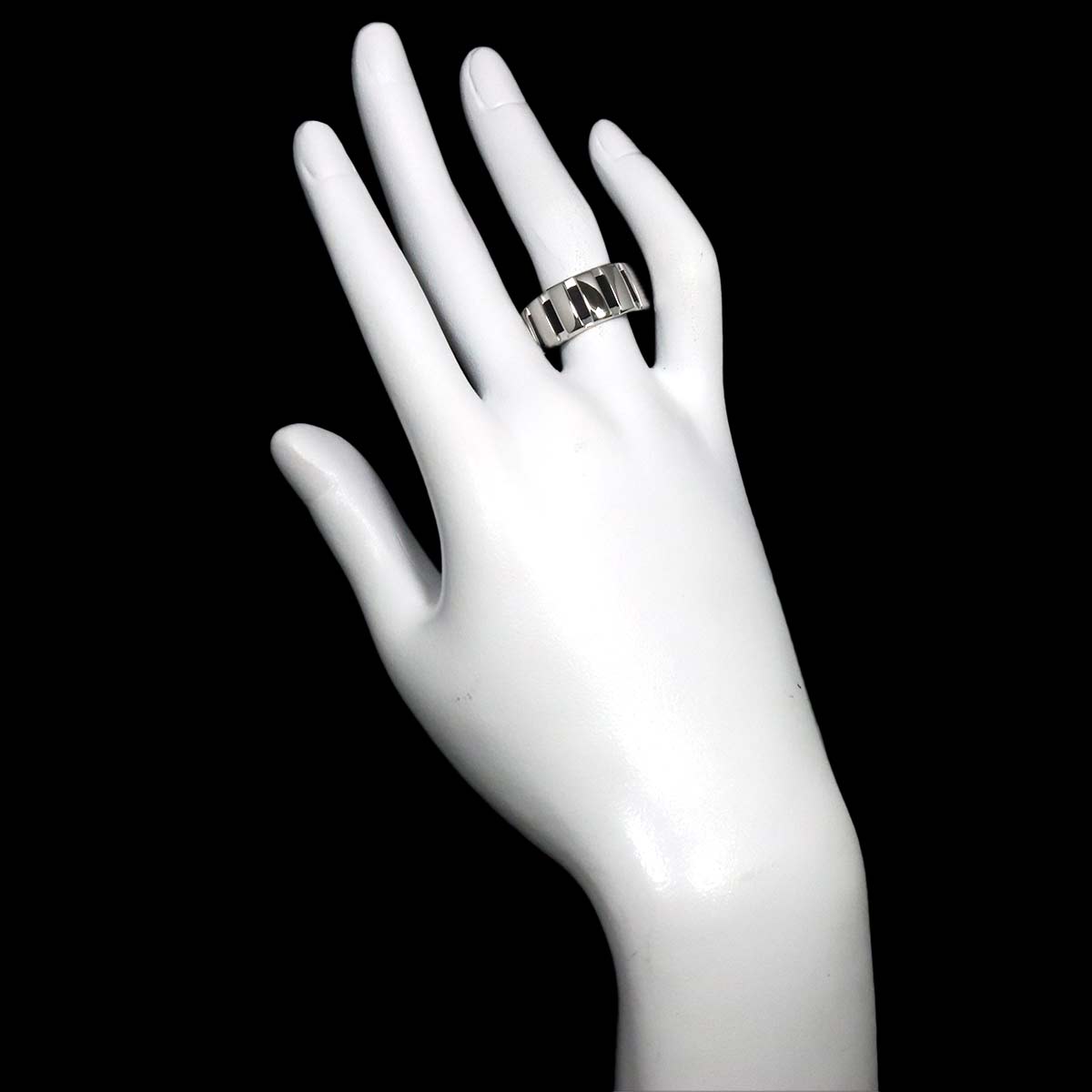 Class one Ring 18K K18 WG 750 Rubber Size59 8.25(US)