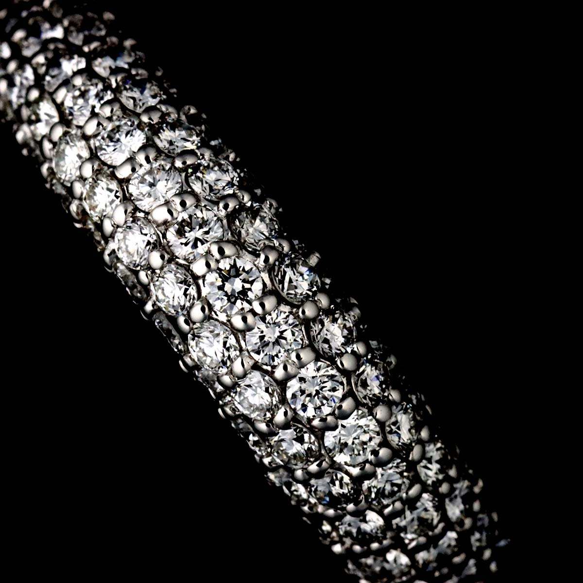 Diamond 0.83ct Ring 18K WG 750 Size6(US)