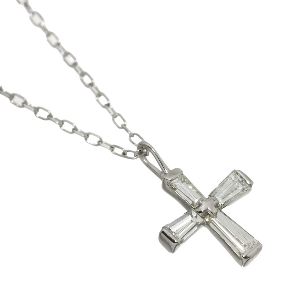 Diamond 0.34ct Necklace Pt Platinum