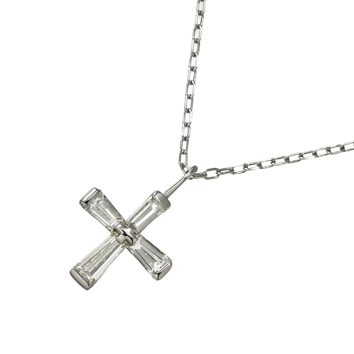 Diamond 0.34ct Necklace Pt Platinum