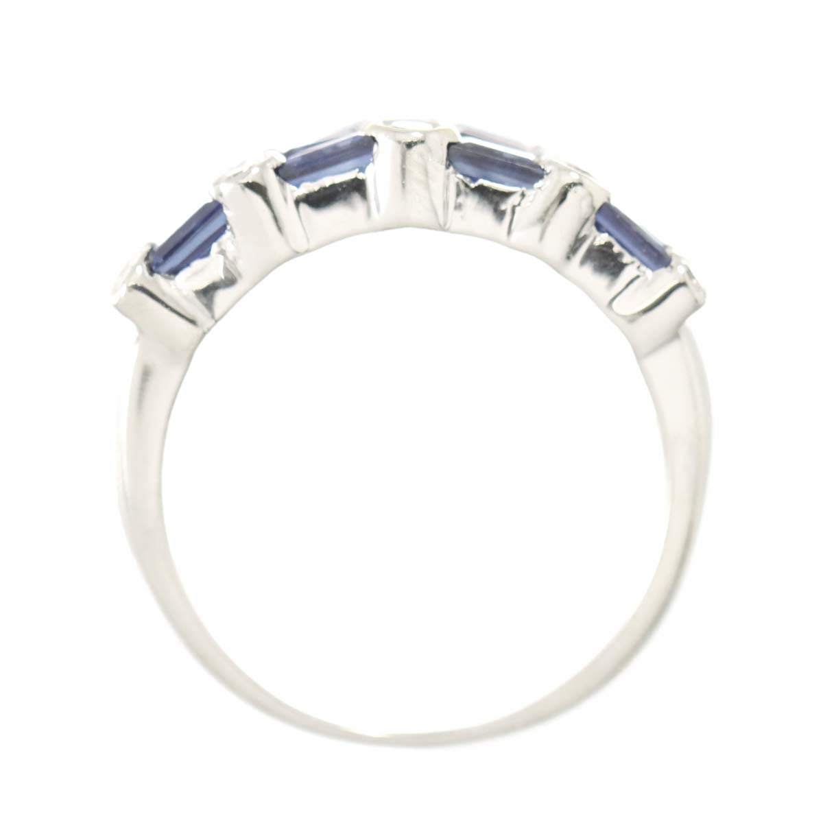 Sapphire 2.02ct Diamond 0.52ct Ring Pt Platinum size5.75-6(US)