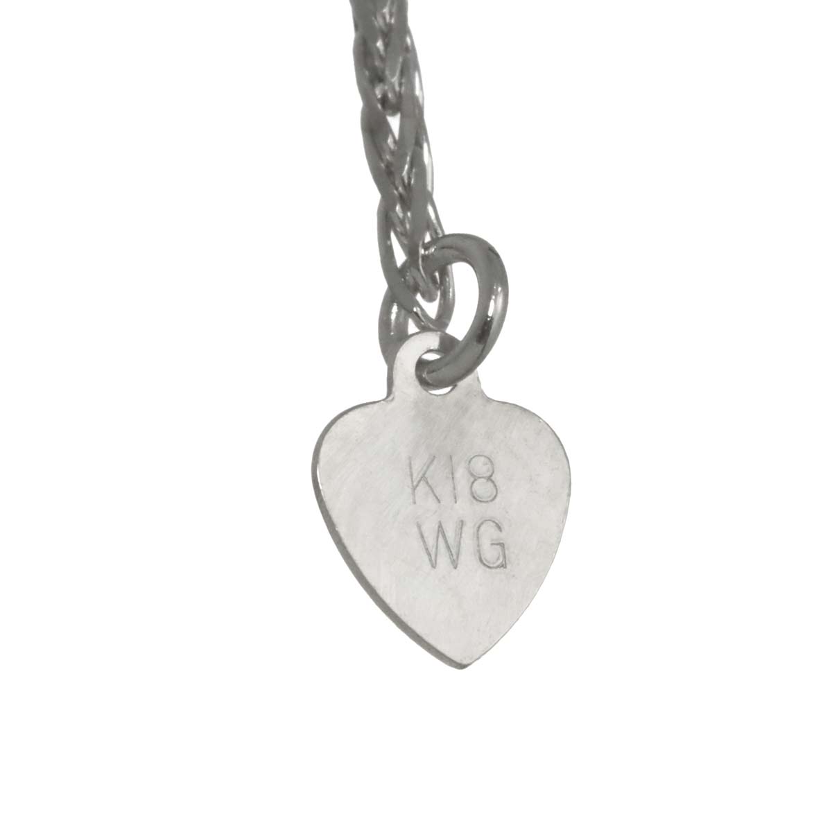 Diamond 1.00ct Necklace 18K WG White Gold 750