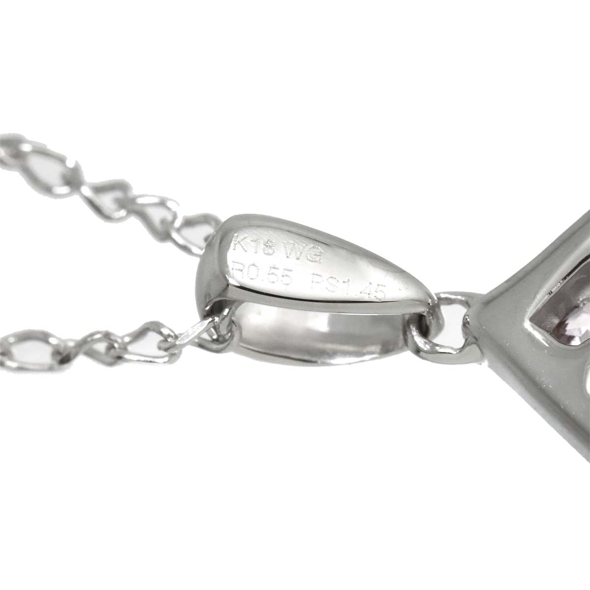 Sapphire 1.45ct Ruby 0.55ct Necklace 18K WG White Gold 750