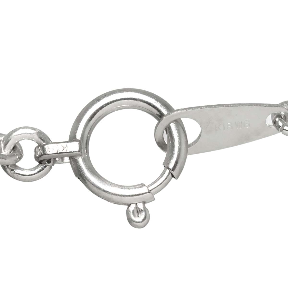 Sapphire 1.45ct Ruby 0.55ct Necklace 18K WG White Gold 750