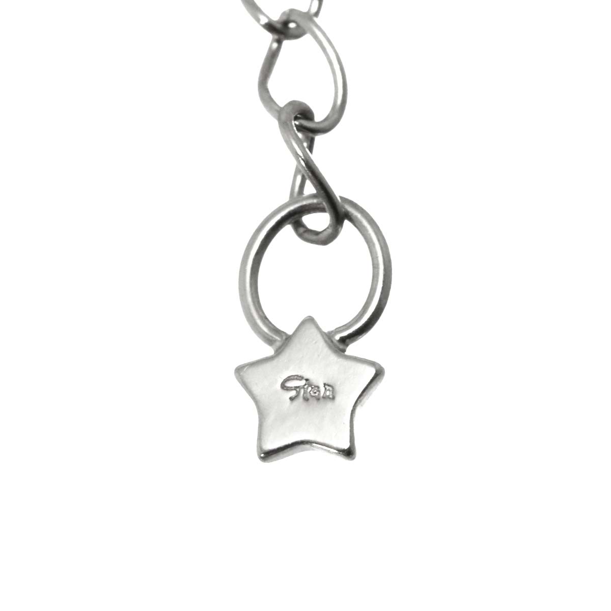 Diamond Moon Necklace 18K WG 750