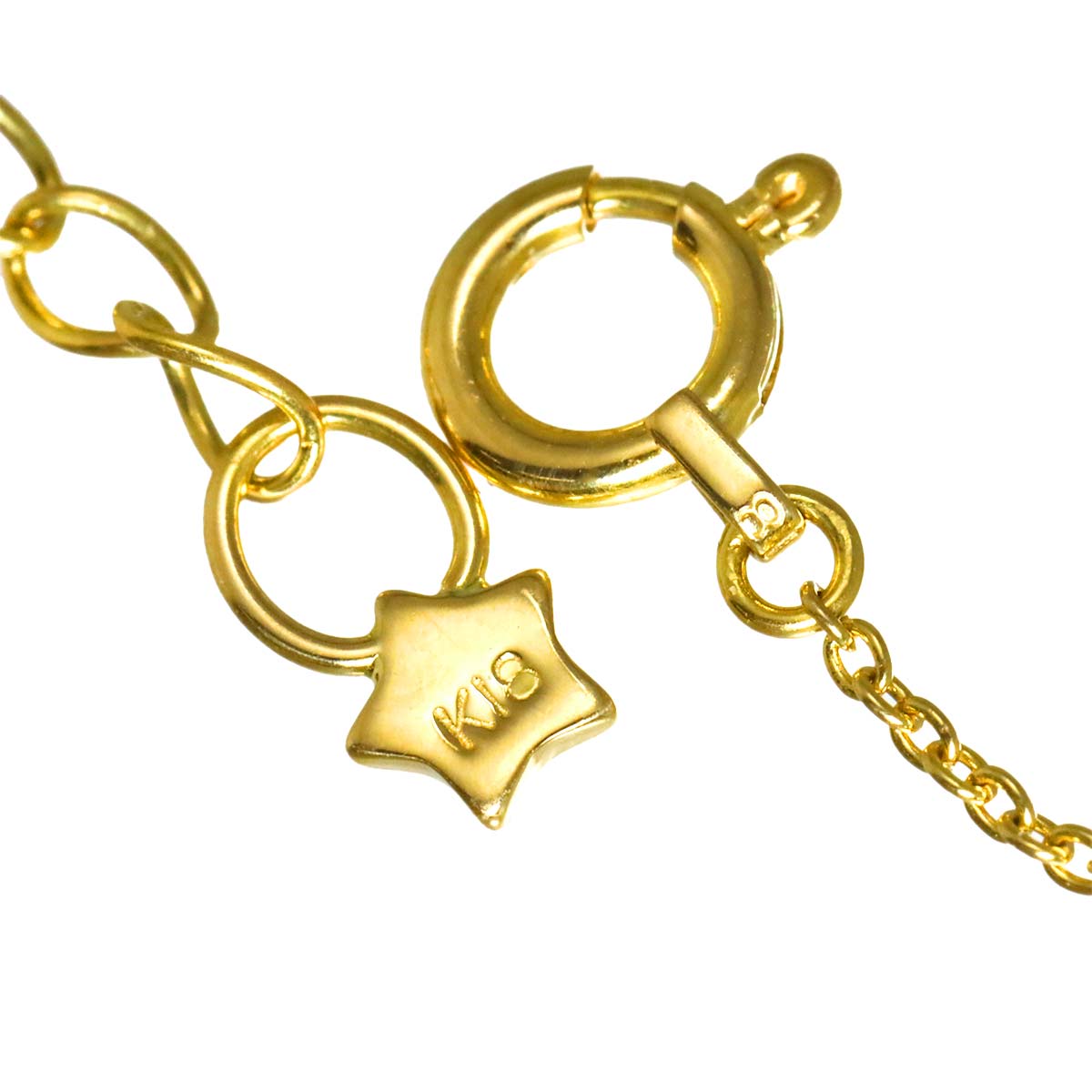 Horseshoe Diamond 0.18ct Necklace 18K YG 750