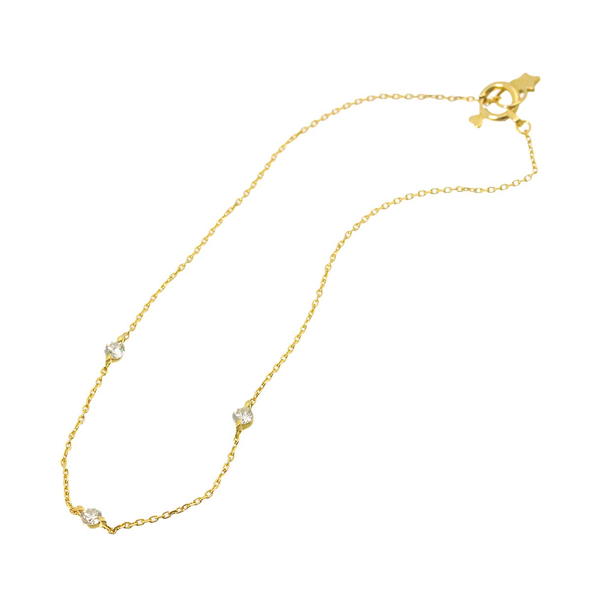 Diamond 0.15ct Bracelet 18K YG 750