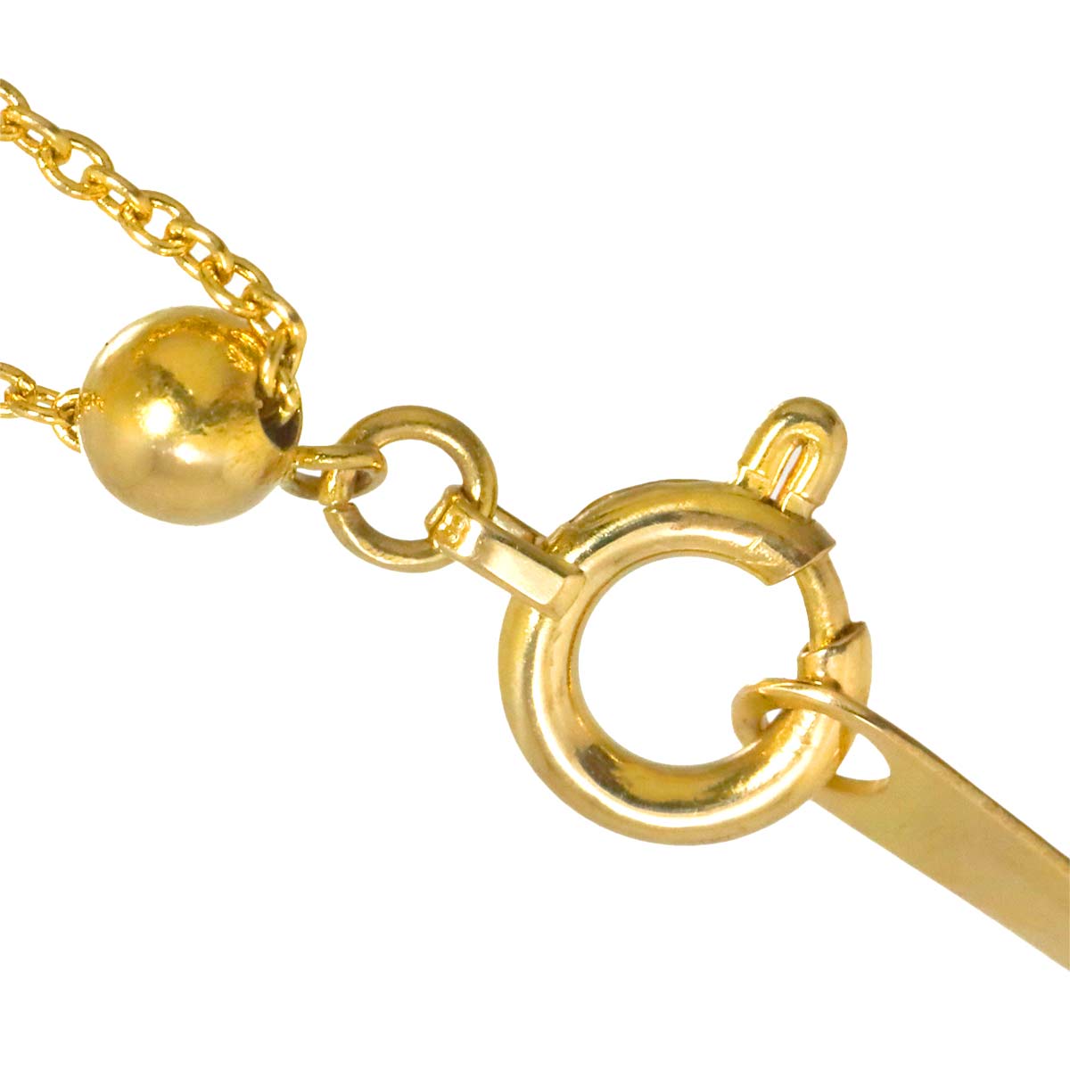 Diamond 0.21ct/0.20ct Necklace 18K YG Yellow Gold 750