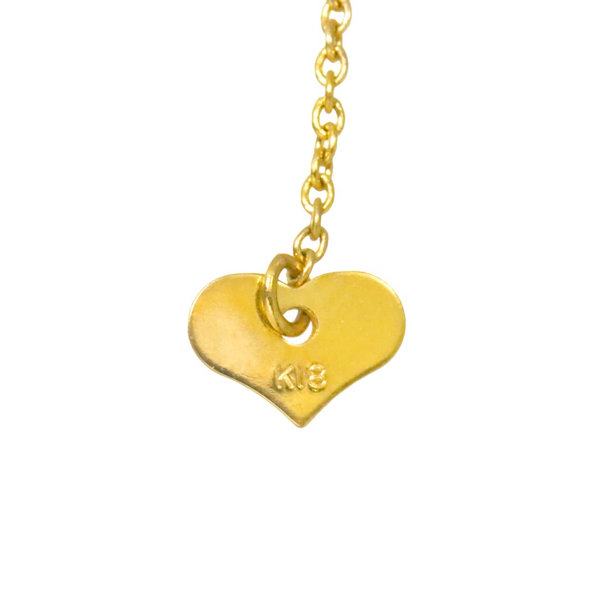 Diamond 0.21ct/0.20ct Necklace 18K YG Yellow Gold 750