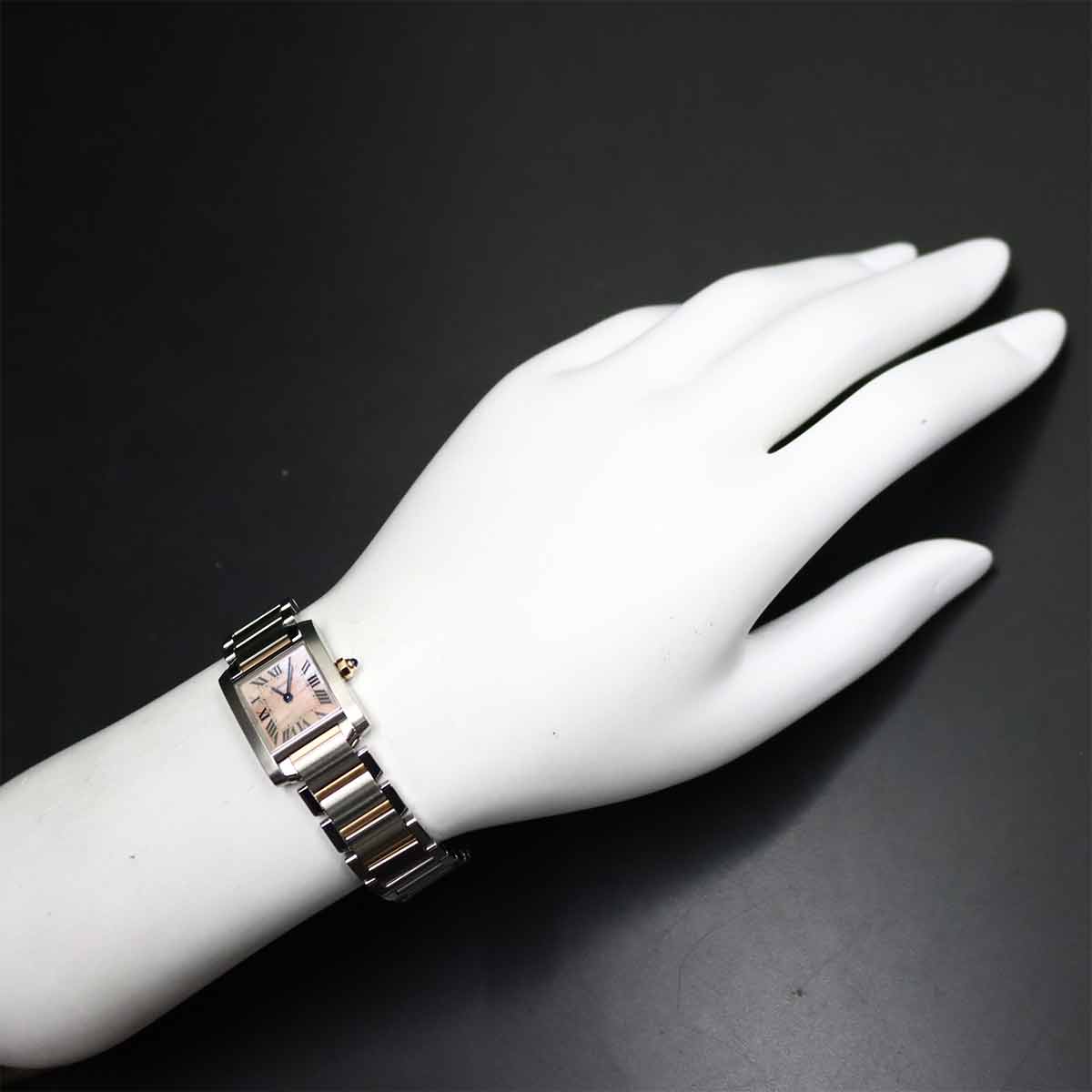 Tank Francaise SM W51027Q4 750 PG Quartz Pink Shell Dial