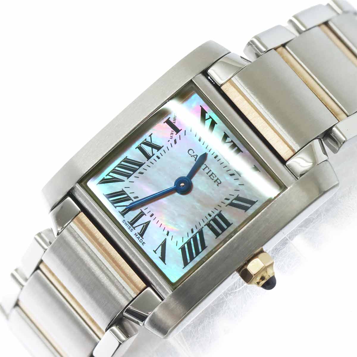 Tank Francaise SM W51027Q4 750 PG Quartz Pink Shell Dial