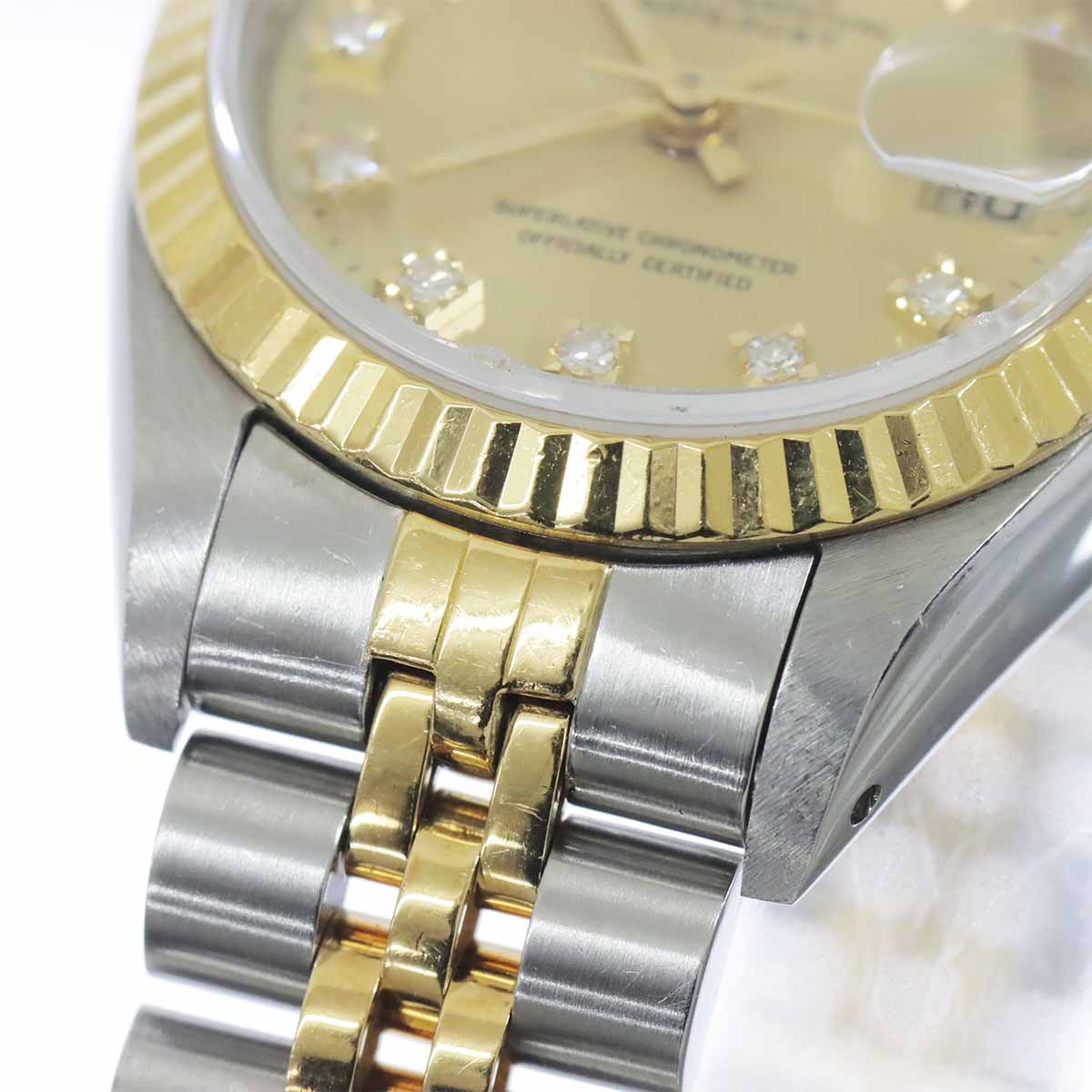 Datejust 69173G Serial L Automatic Gold Dial 10P Diamond 750 YG