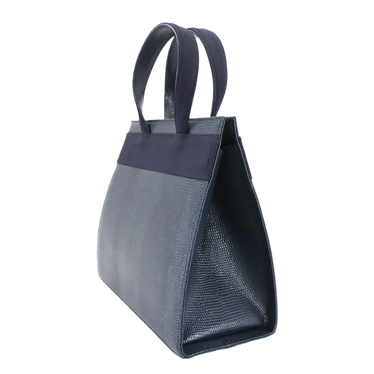 Vara 2way Hand Shoulder Bag Leather Navy Purse