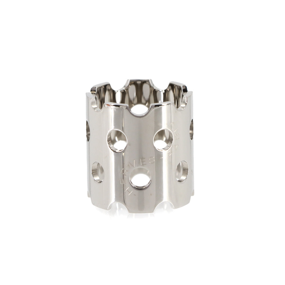 Scarf ring Perforated Silver Accessory