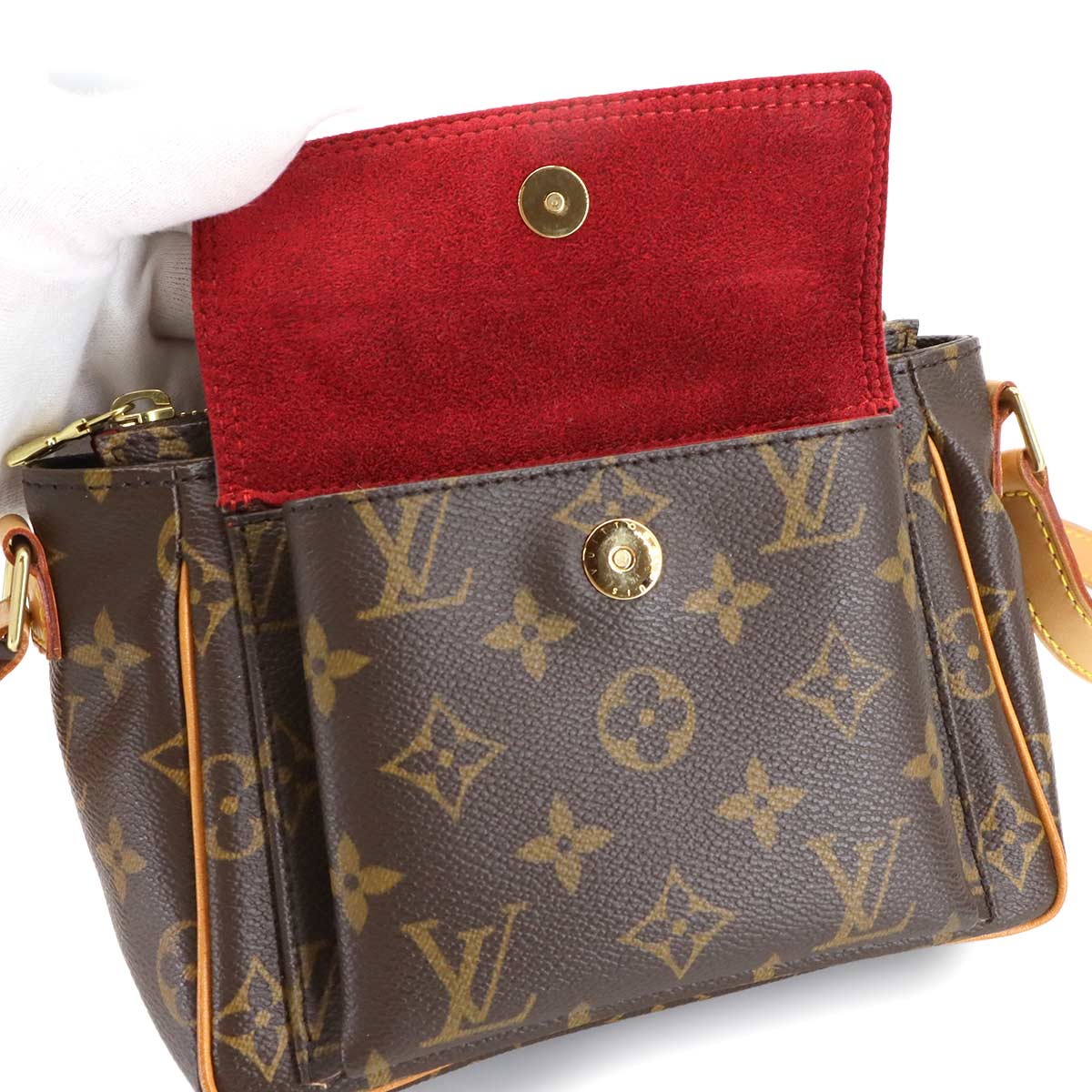 Monogram Viva Cite PM Shoulder Bag Brown M51165 Purse