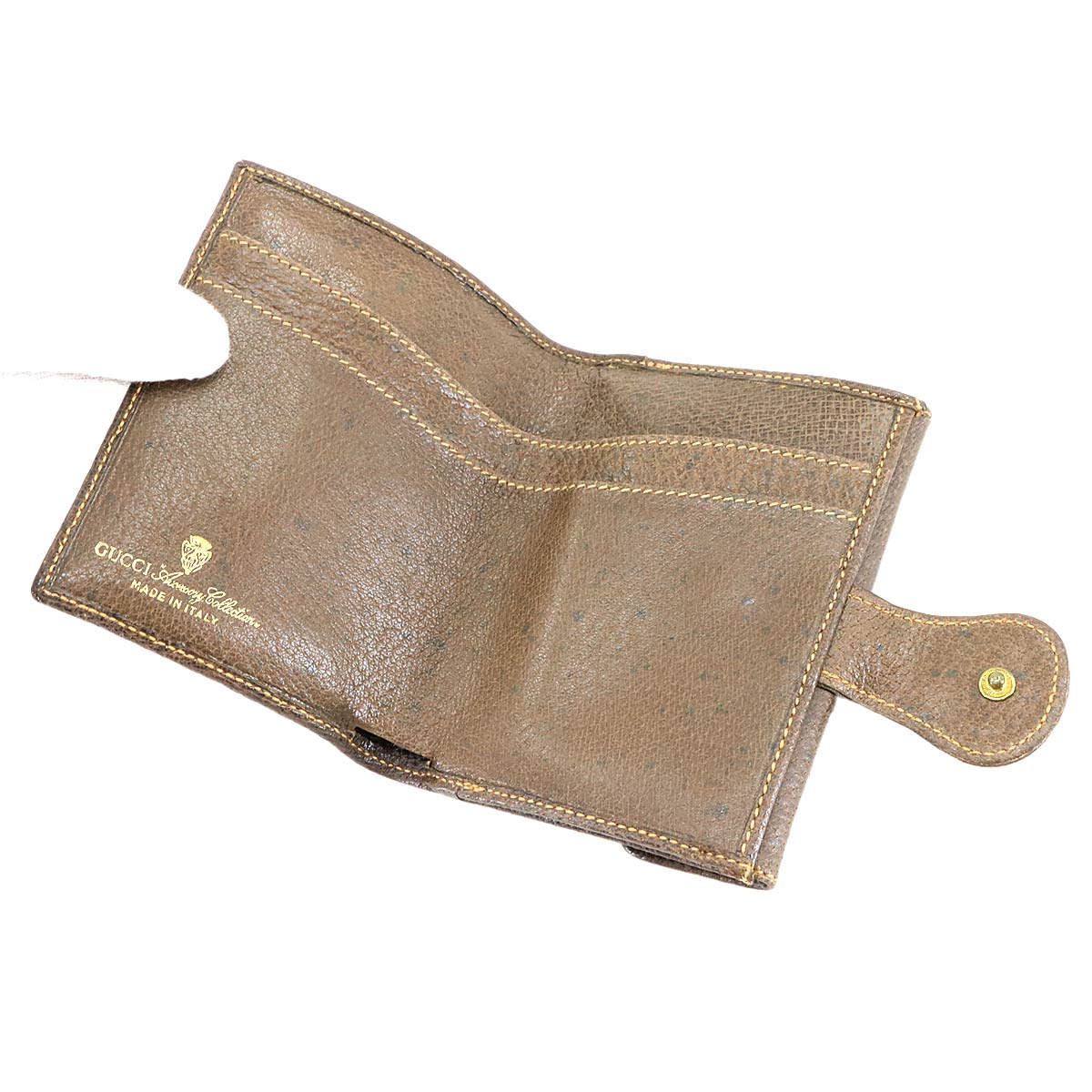 Web Stripe Compact Bi-Fold Wallet GG Supreme Canvas Vintage