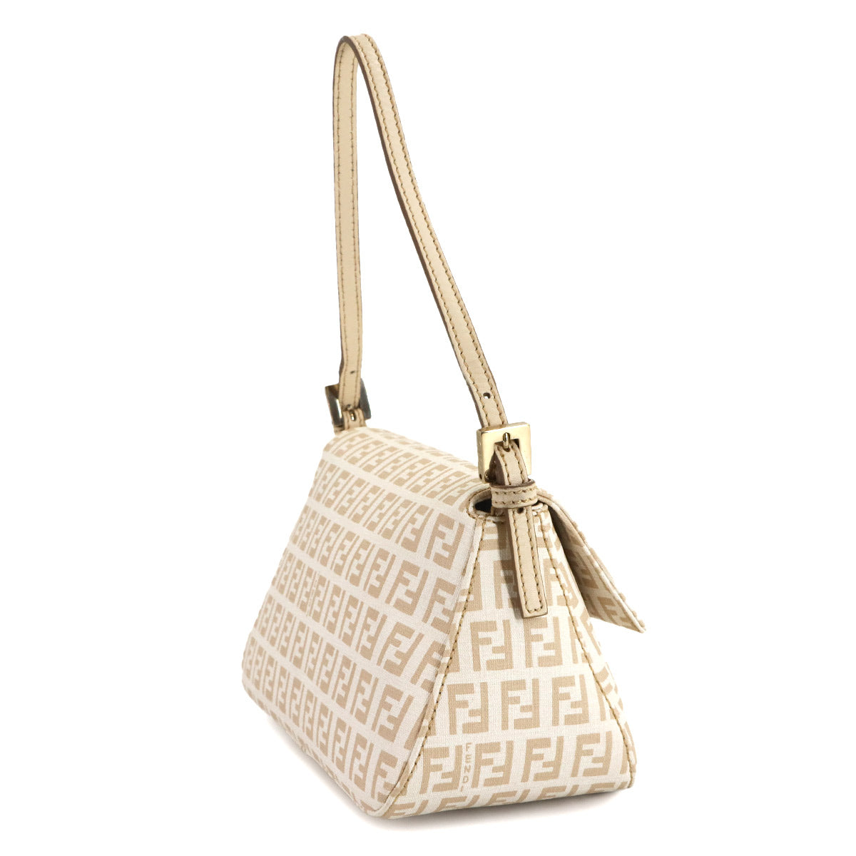 Zucchino Mini Mamma Baguette Shoulder Bag PVC Crema 8BR180