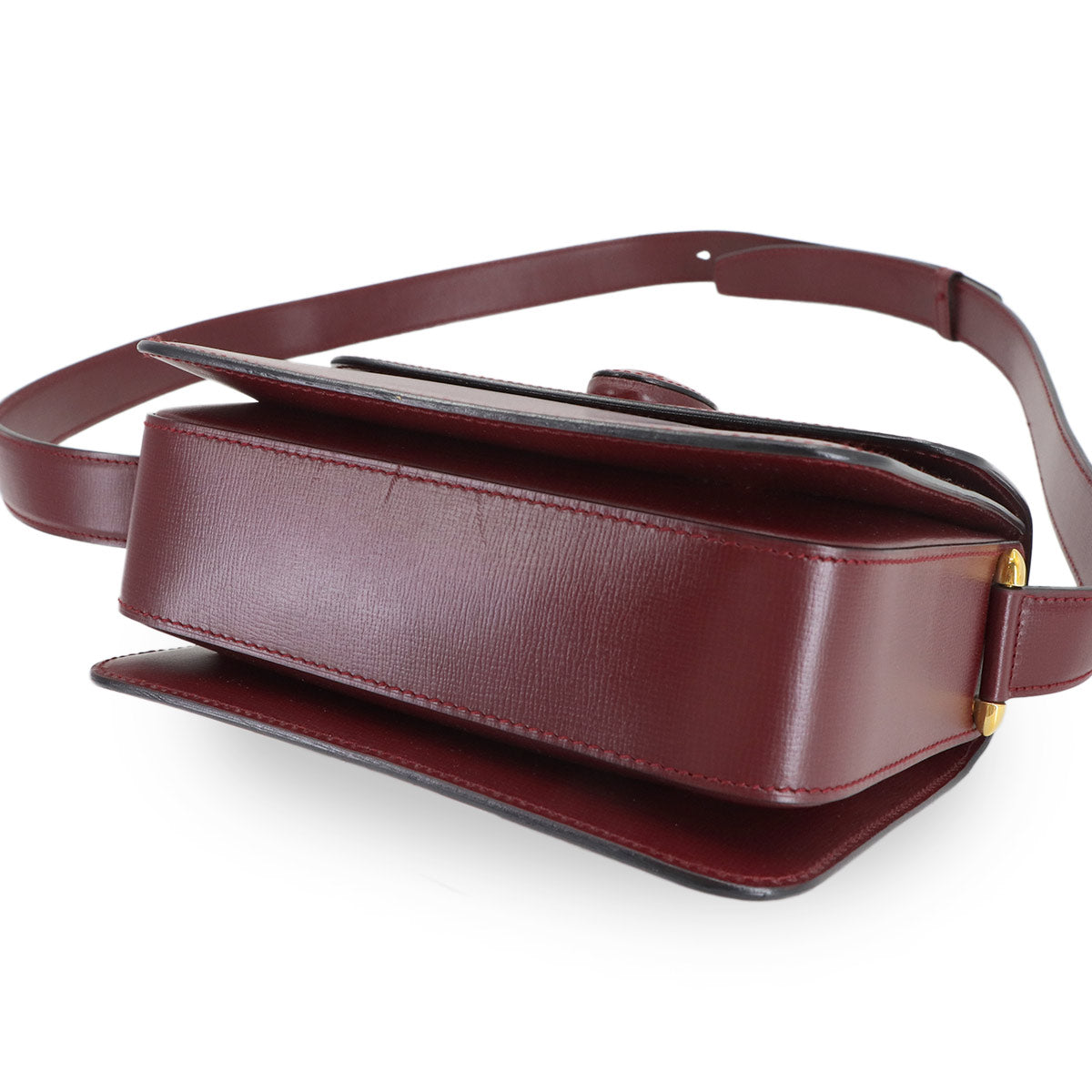 Must Line Shoulder Bag Leather Bordeaux Purse