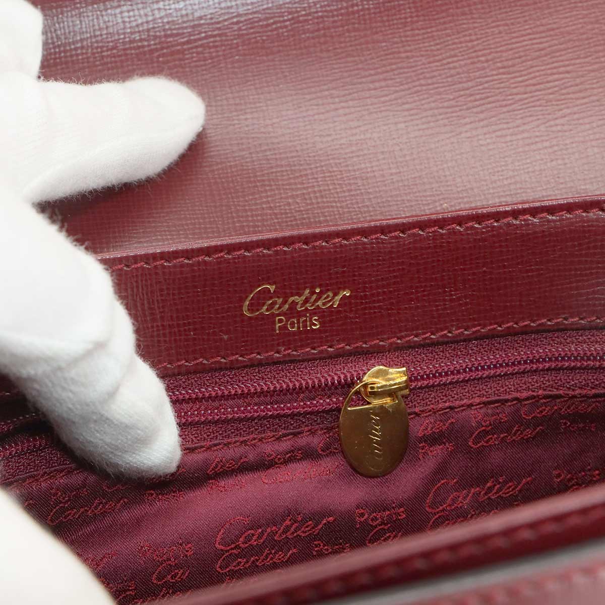 Must Line Shoulder Bag Leather Bordeaux Purse